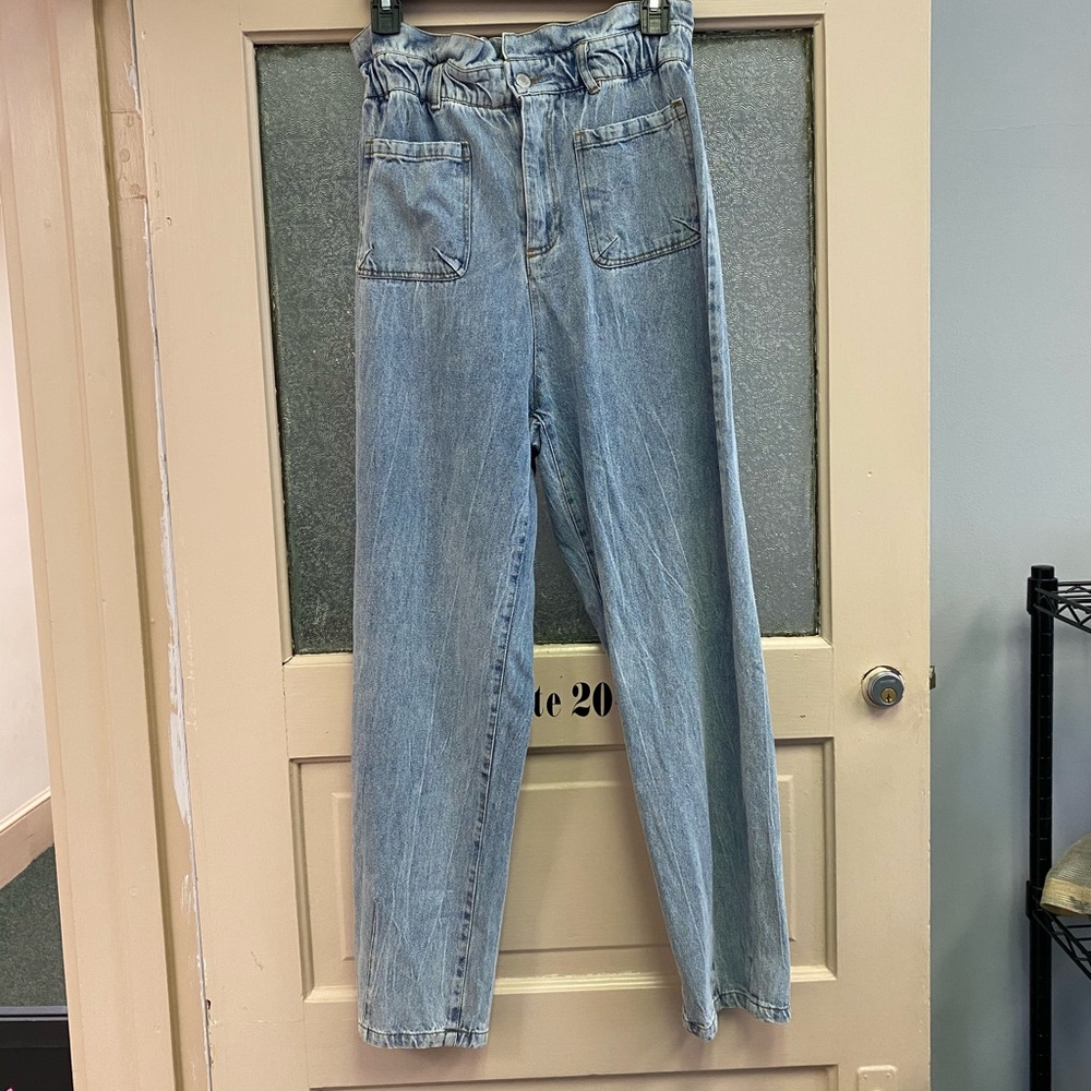 High Waisted Paper Bag Jeans - NWT - Picture 4 of 7